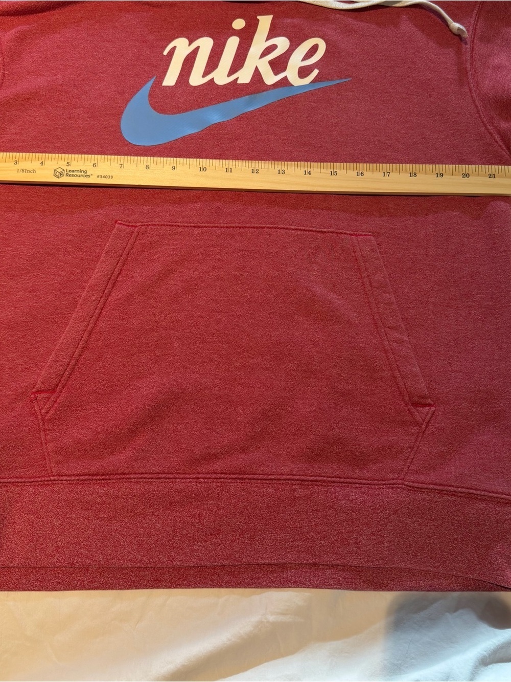Nike Women's Dusty Red Pullover Hoodie - Size Medium - Picture 4 of 6
